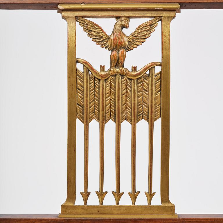 A pair of presumably Baltic empire mahogny armchairs.