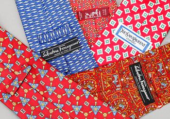 SLIPSAR 5 st, Salvatore Ferragamo, Hermés, Fendi, och YSL.