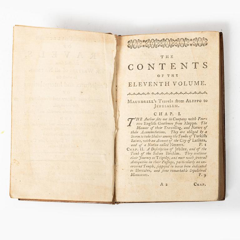 Books, 19 volumes, J. Newbery, London, England, 1761.