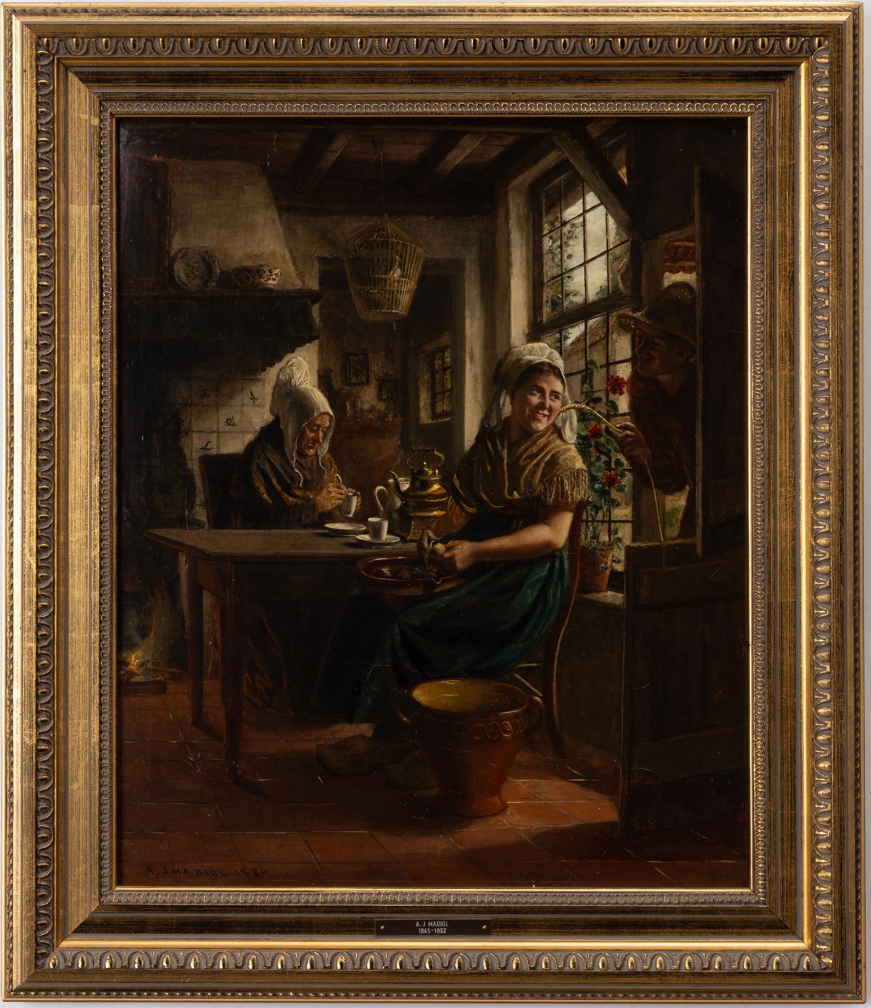 Adrien Jean Madiol, Kaffestund.