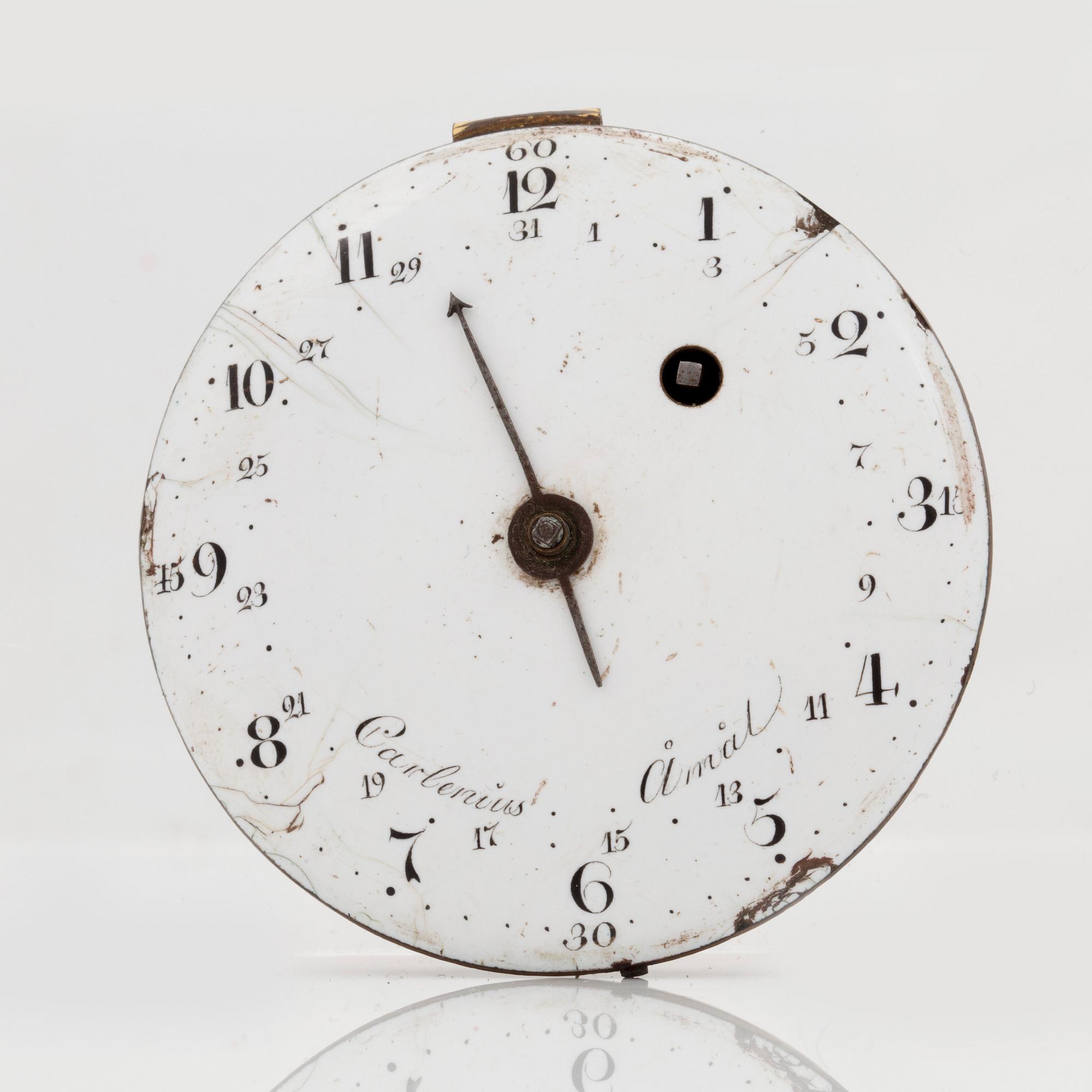 POCKET WATCH, 2 pcs, 2 movements, 1 key,