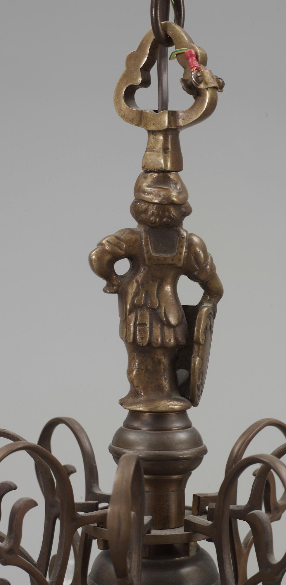 LJUSKRONA, barockstil, 1900-tal. Höjd ca 97 cm.