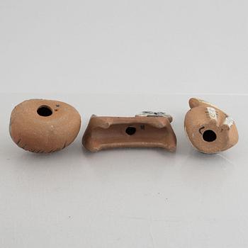 Lisa Larson, figuriner, 9 st, stengods, bl.a. ur serien "Lilla Zoo", Gustavsberg.