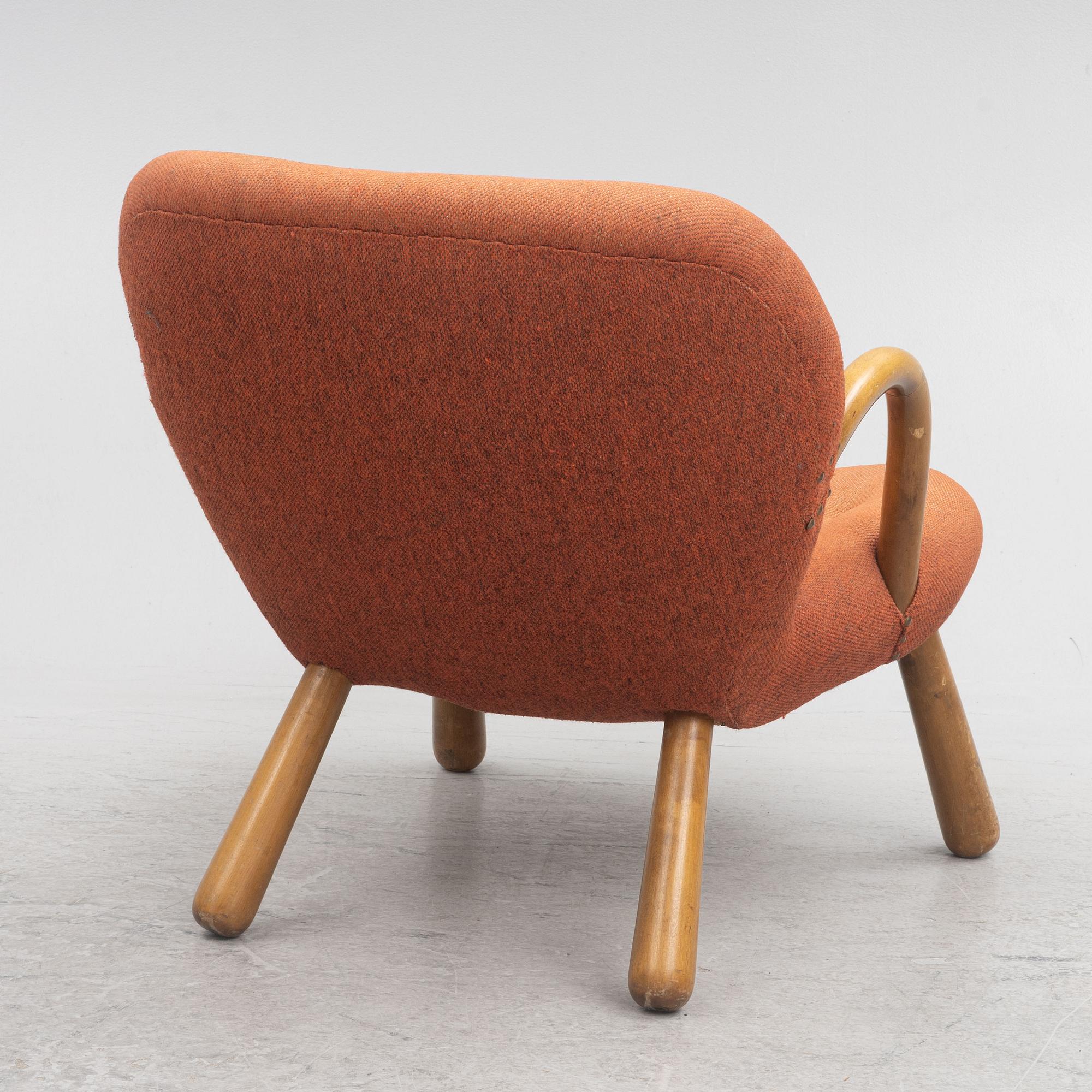 Fåtölj, "Clam chair", Scandinavian Modern, 1940/50-tal.