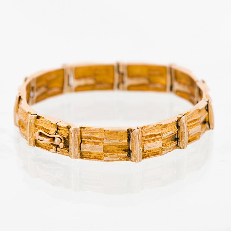 BJÖRN WECKSTRÖM, RANNEKORU, "Kultaköngäs", 14K kultaa. Lapponia 1969.