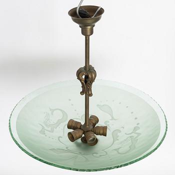 Ceiling lamp, first half of the 20th century.