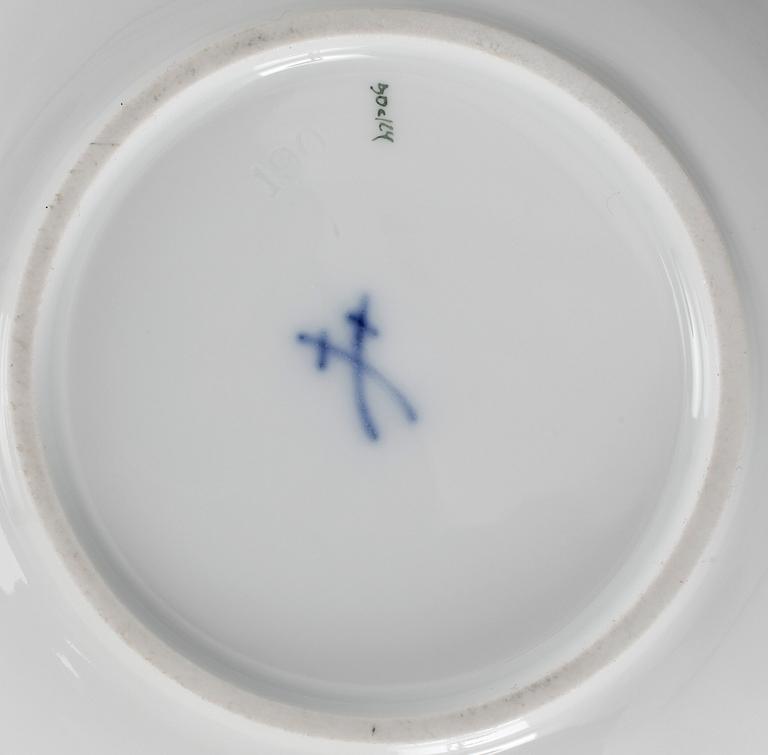 TESERVIS, 40 delar, porslin, "Indiska blommor", Meissen, 1900-tal.