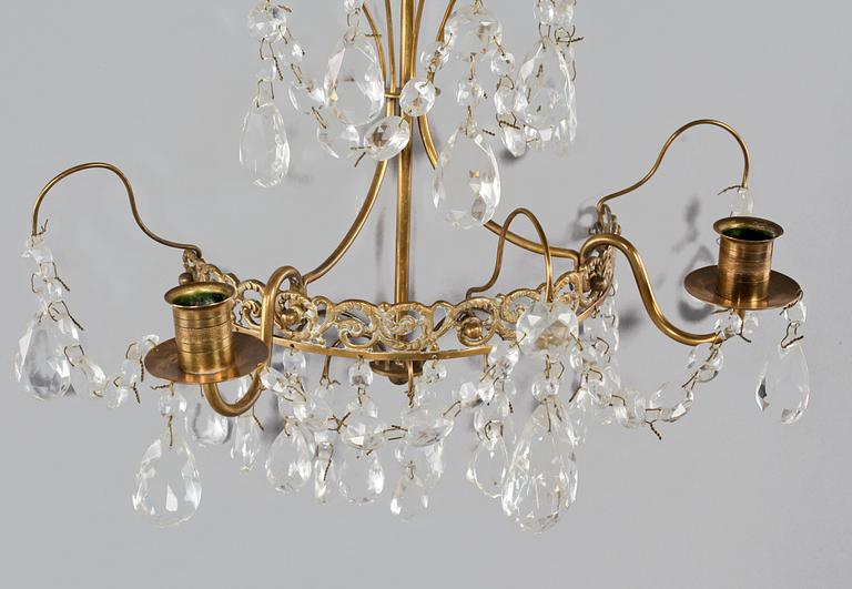 LAMPETTER, ett par, gustaviansk stil, 1900-talets mitt.