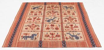 Märta Gahn, a drape, flat weave, c. 240 x 148 cm.