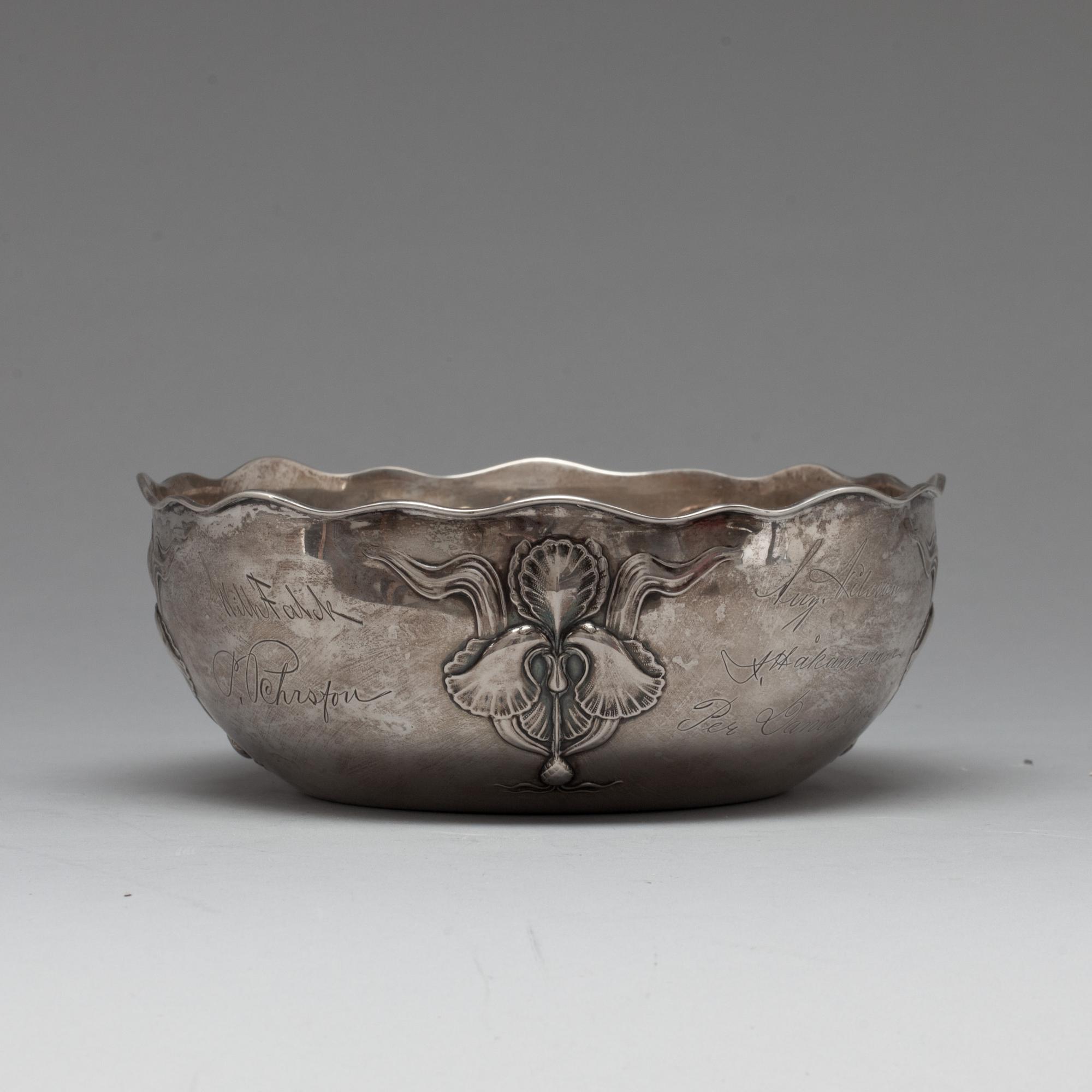 SKÅL, silver, GAB, Stockholm, 1918. Vikt ca 253 g.