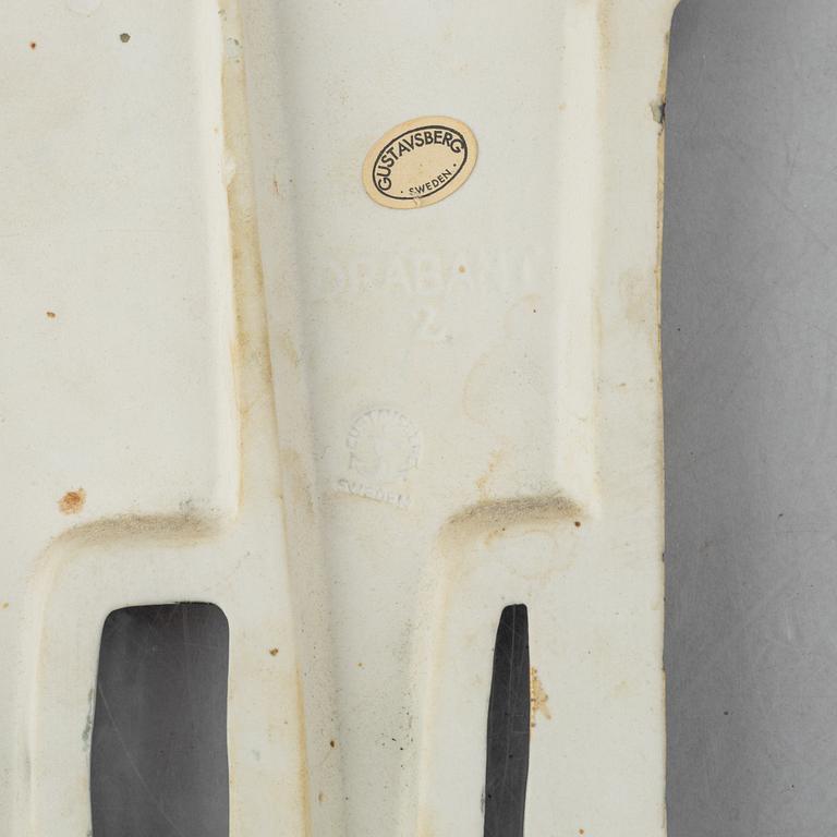 Lisa Larson, väggreliefer, 4 st, stengods, ur serien "Drabant", Gustavsberg.