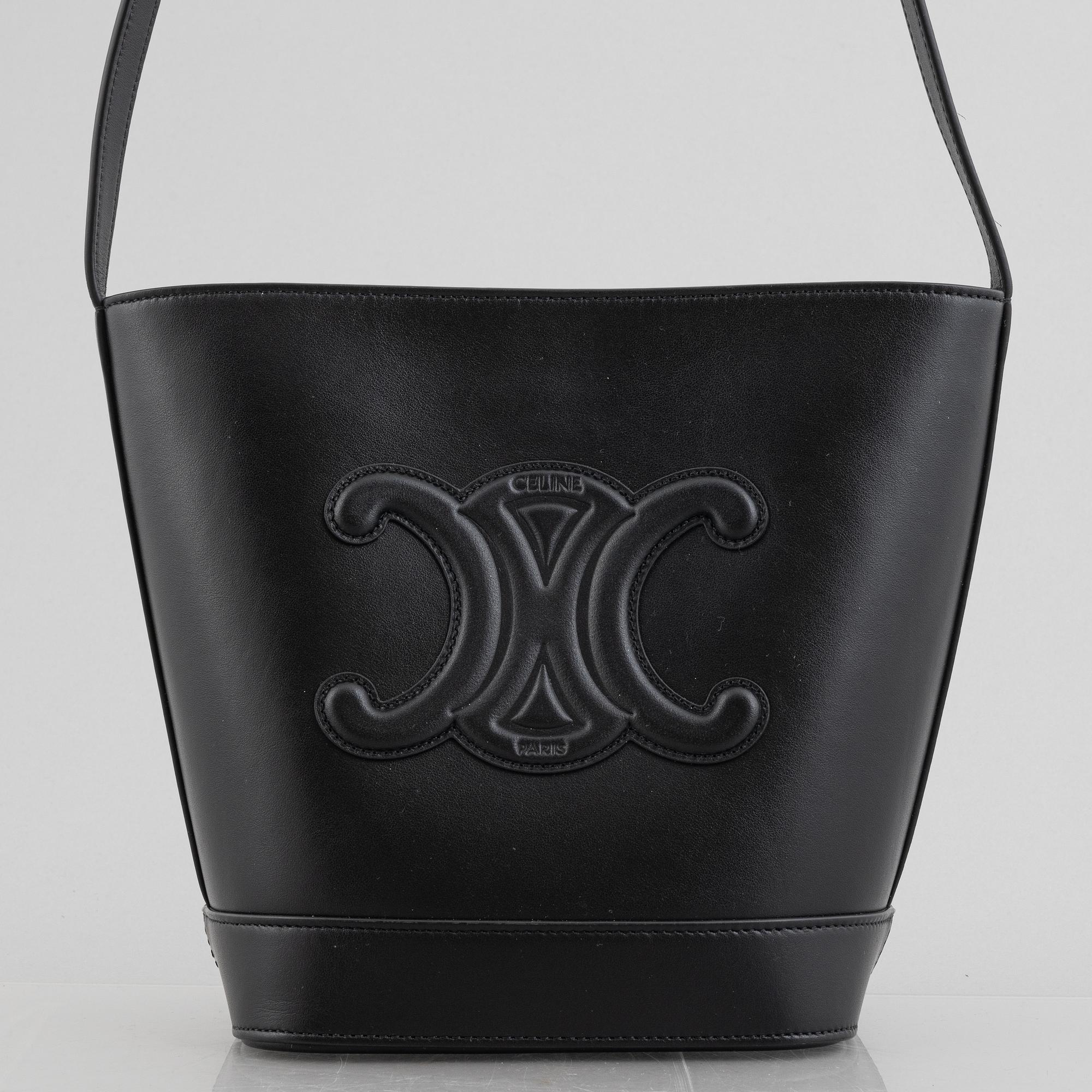 Celine, väska, Cuir Triomphe/ Small bucket bag.