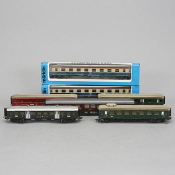 VAGNAR, 7 stycken, Märklin, skala H0.