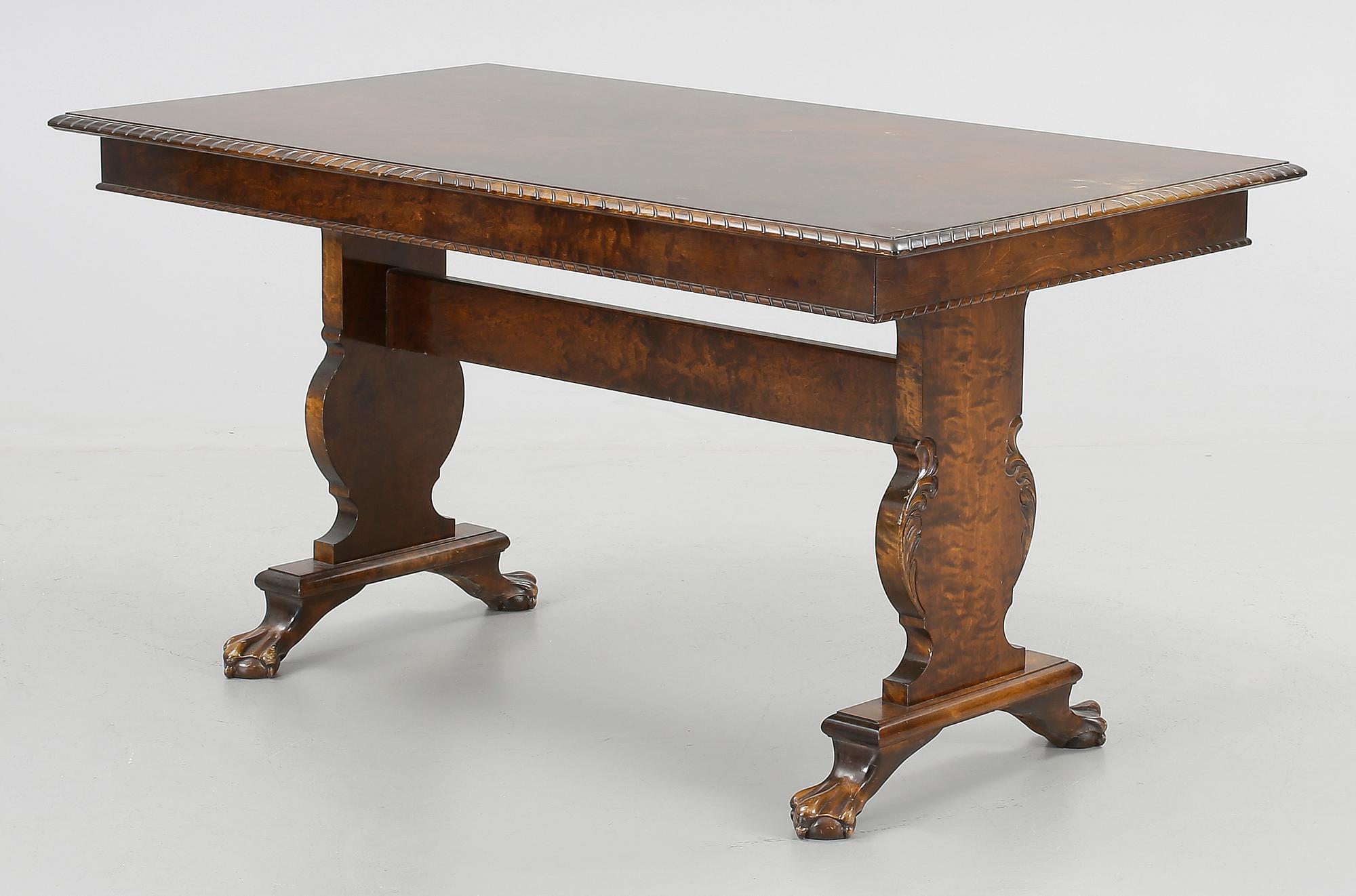 MATGRUPP, 4 delar, Chippendalestil, 1920-30-tal.