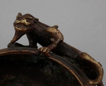 RÖKELSEKAR, brons, Kina, 1900-tal.