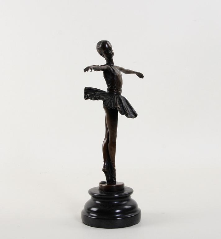 OKÄND KONSTNÄR, skulptur, patinerad brons, 1900/2000-tal.