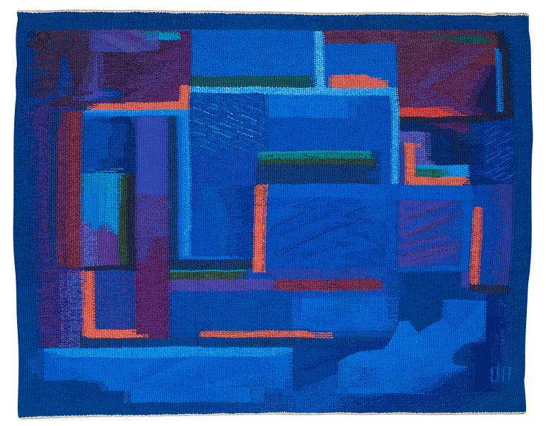 VÄVD TAPET. "Sommaren som var så rar". Tapestry weave (gobelängteknik). 105,5 x 137,5 cm. Signed EEVAHENNA AALTO 1998 PARIS at the back.