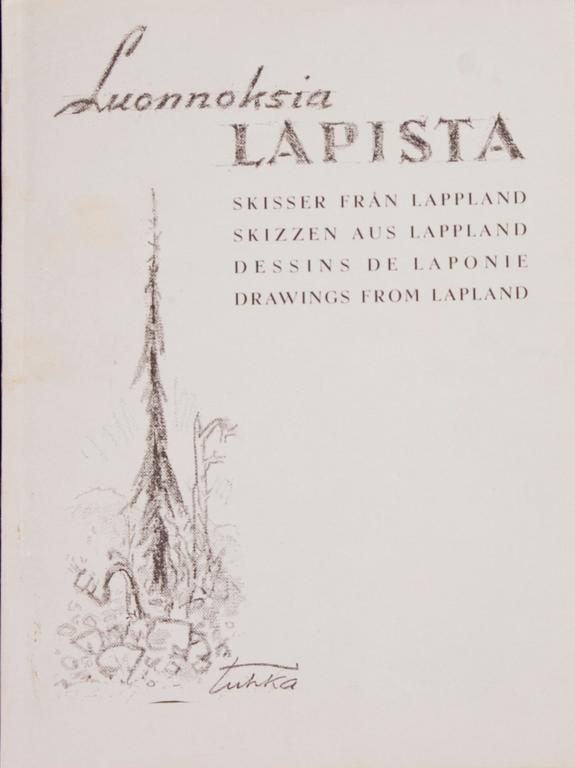 AUKUSTI TUHKA, bok med litografier, signerade och daterade 1955, numrerade lito 1967.