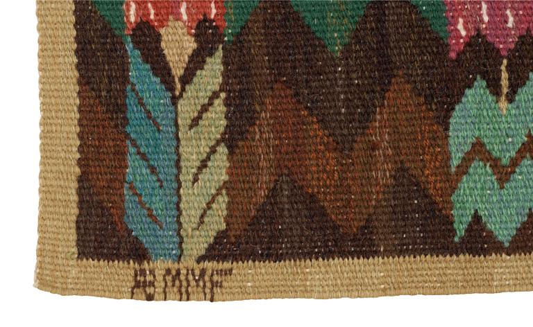 VÄVNAD. "Täppan". Gobelängteknik. 50 x 70 cm. Signerad AB MMF.