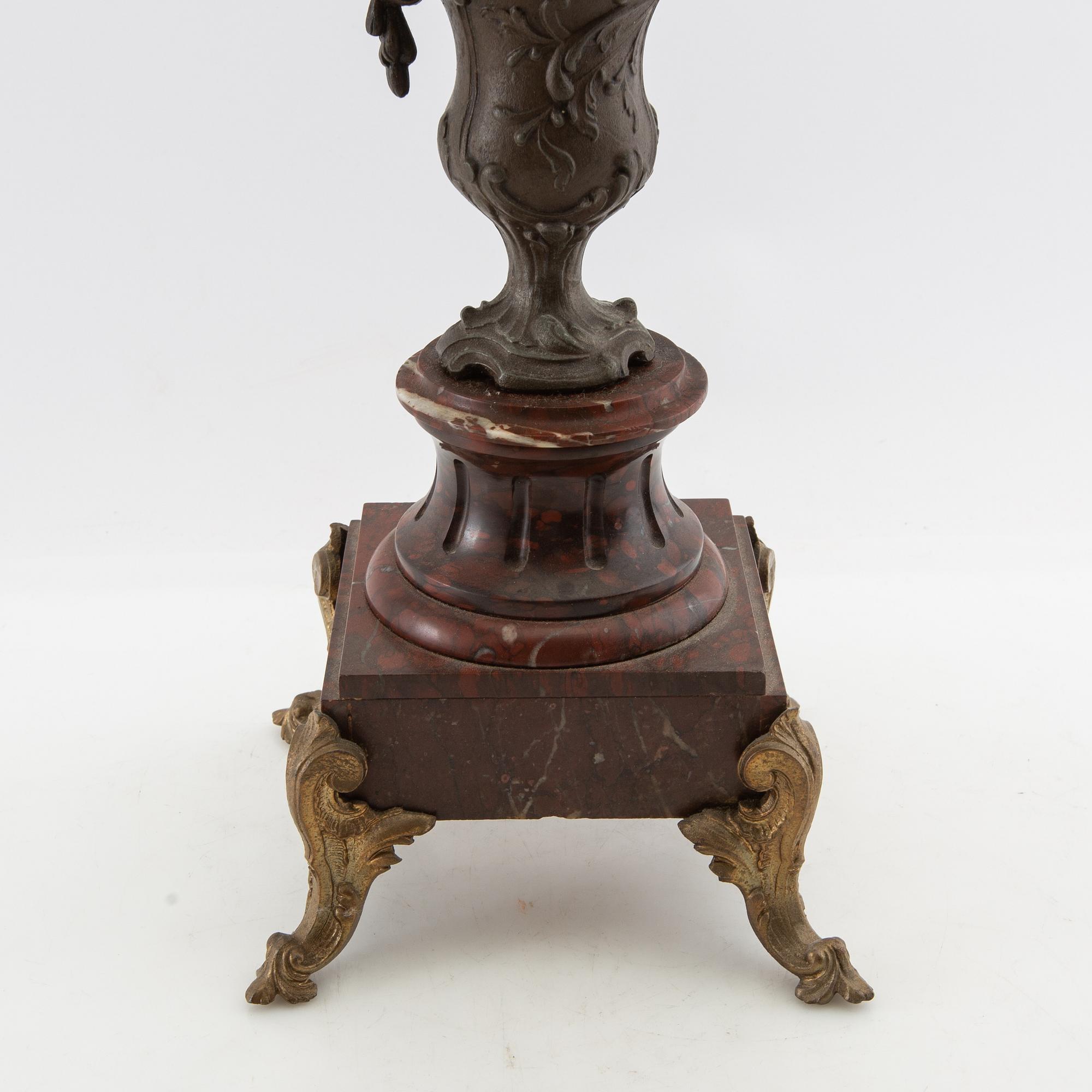 Candelabrum Louis XV style, circa 1900.