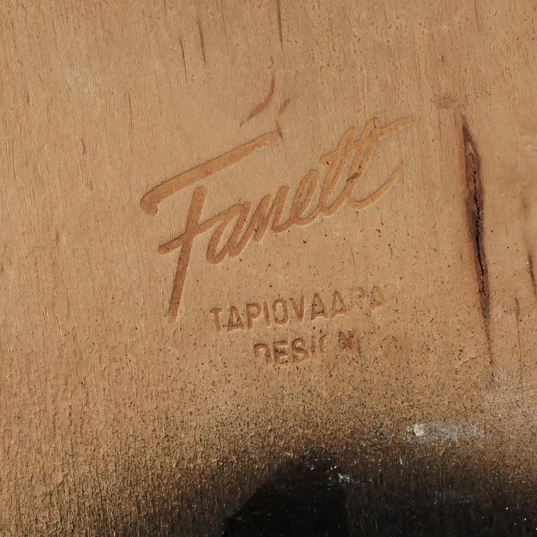 STOLAR, 4 st, "Fanett", Ilmari Tapiovaara, Edsbyverken. Formgiven 1955.