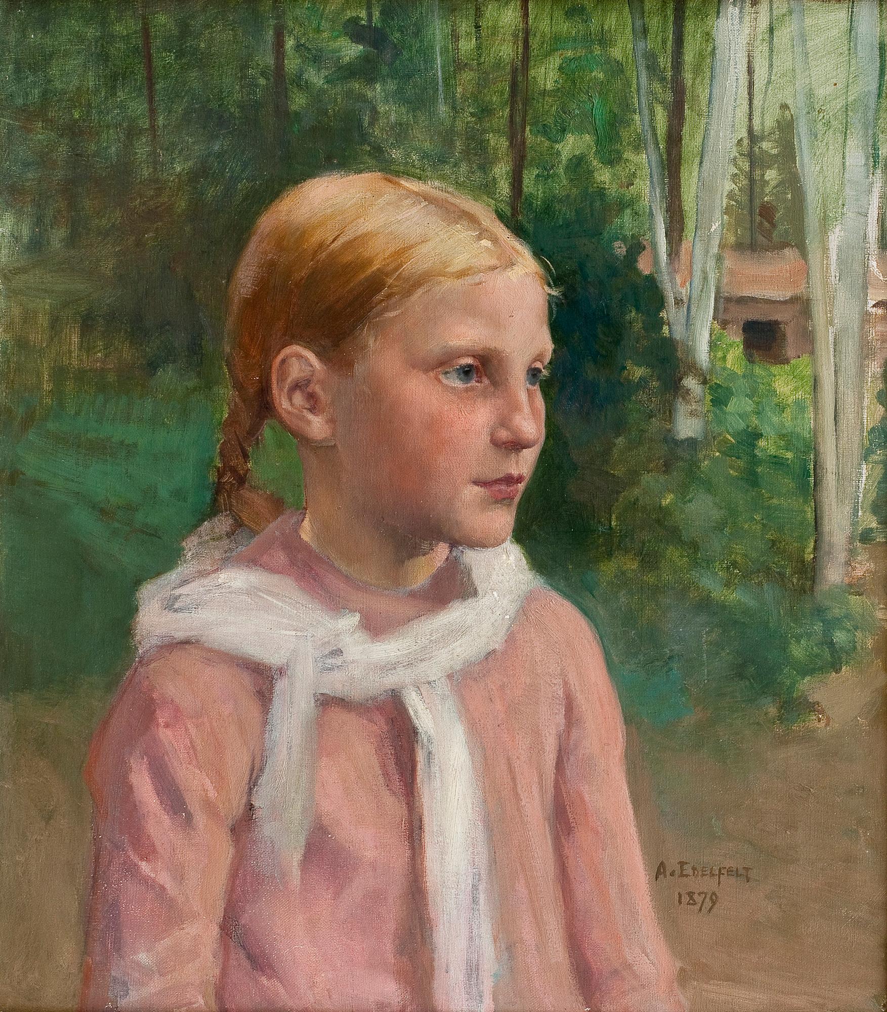 Albert Edelfelt, "FIO IN THE WOODS".