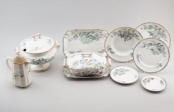 SERVISPORSLIN, 22 delar, Wexiö Guld, omkring år 1900.