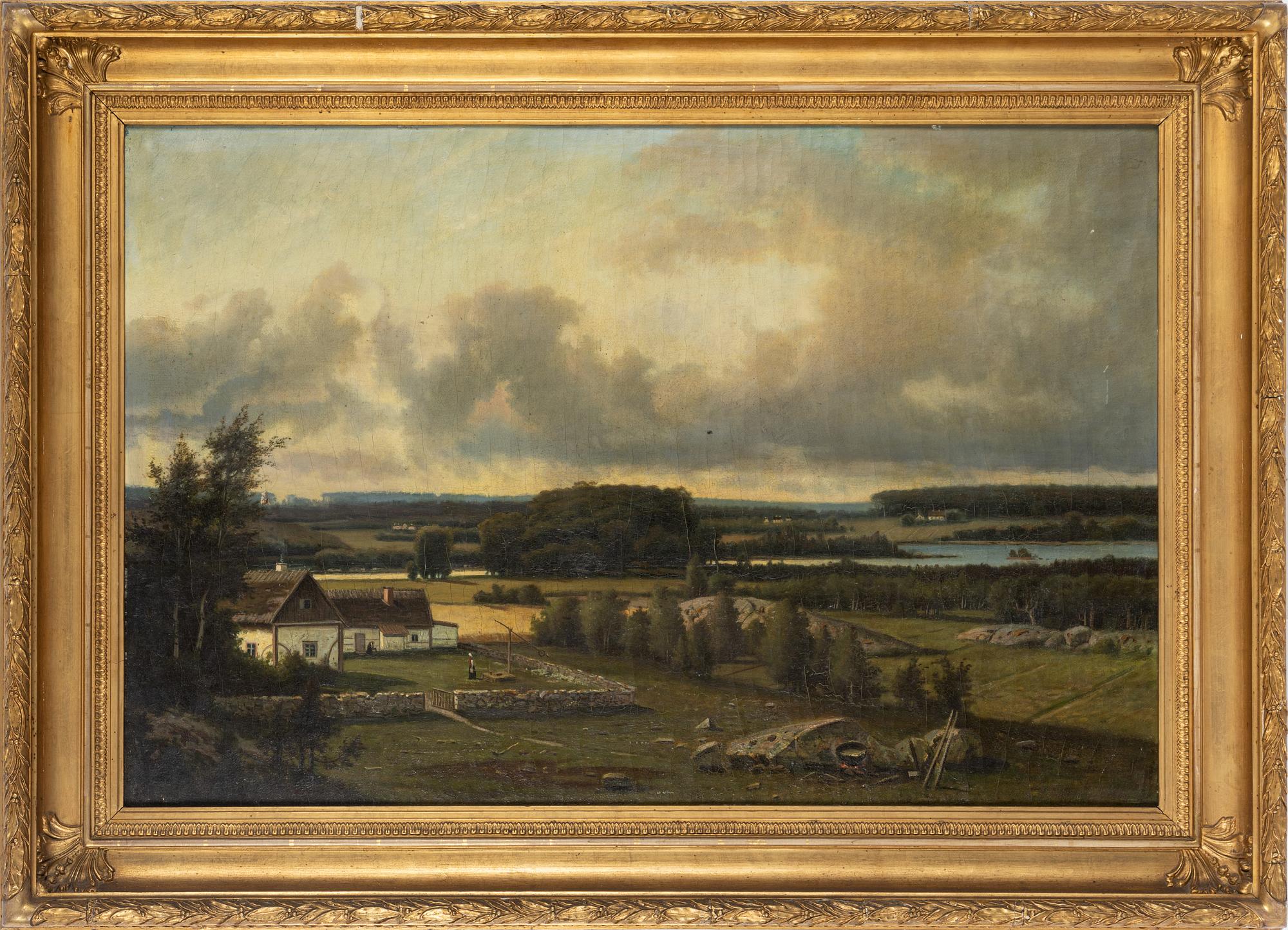 Carl August Fahlgren, oil on canvas, signed and dated 1883.