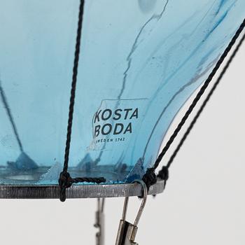 Kjell Engman, skulptur, glas, "Luftballong", signerad och numrerad 20/60.