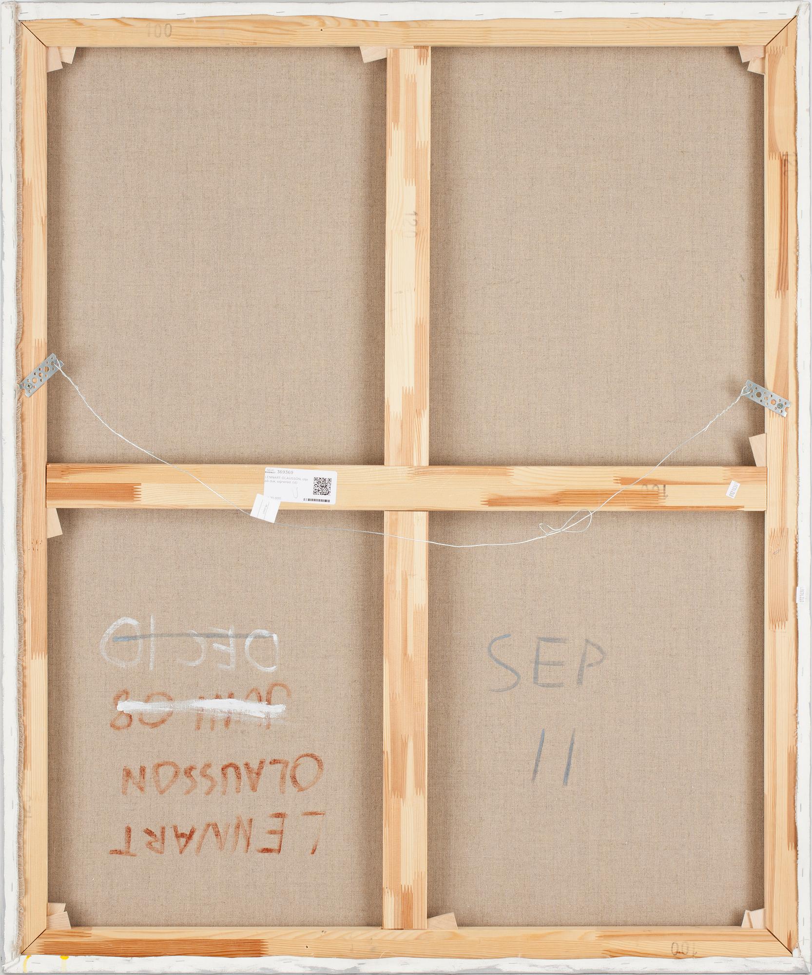 LENNART OLAUSSON, olja på duk, signerad.