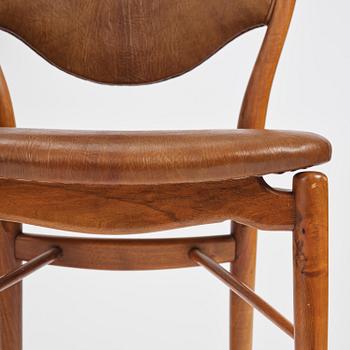 Finn Juhl, a set of four chairs and a pair of armchairs, model "Bo-63" and "Bo-72", Bovirke, Denmark, 1950s-60s.