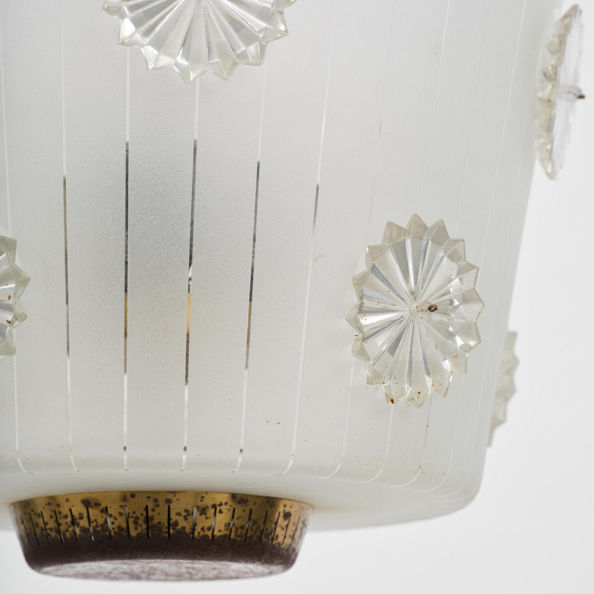 Harald Notini, a ceiling lamp model "11511", Arvid Böhlmarks Lampfabrik, Stockholm, 1940s.