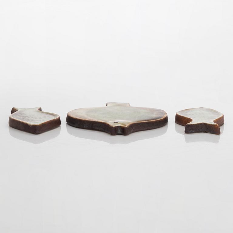 Gunvor Olin-Grönqvist, a set of eight ceramic wall decorations, all signed, for Arabia, Finland.