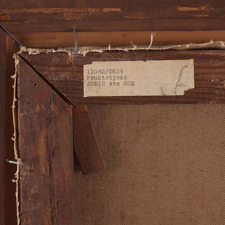 Joris van Son, attributed to, Still life with fruits, a pair.