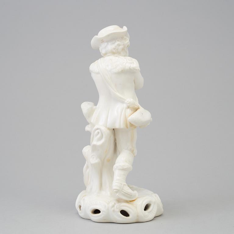 FIGURIN, porslin. med Derby-liknande märke. England, tidigt 1900-tal.
