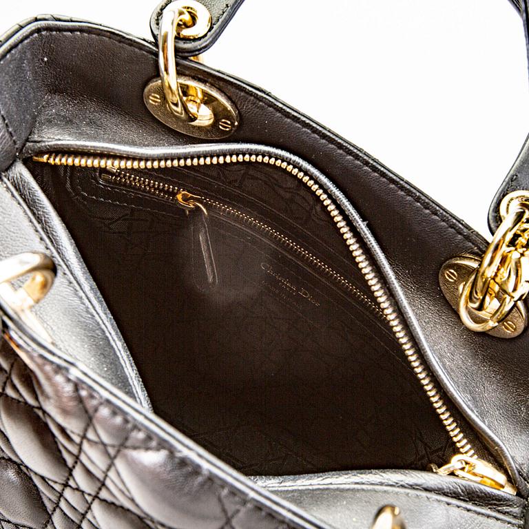 Christian Dior, "Lady Dior medium", bag.