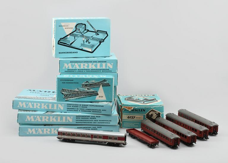 PARTI TÅGDELAR, Märklin, 1900-tal.