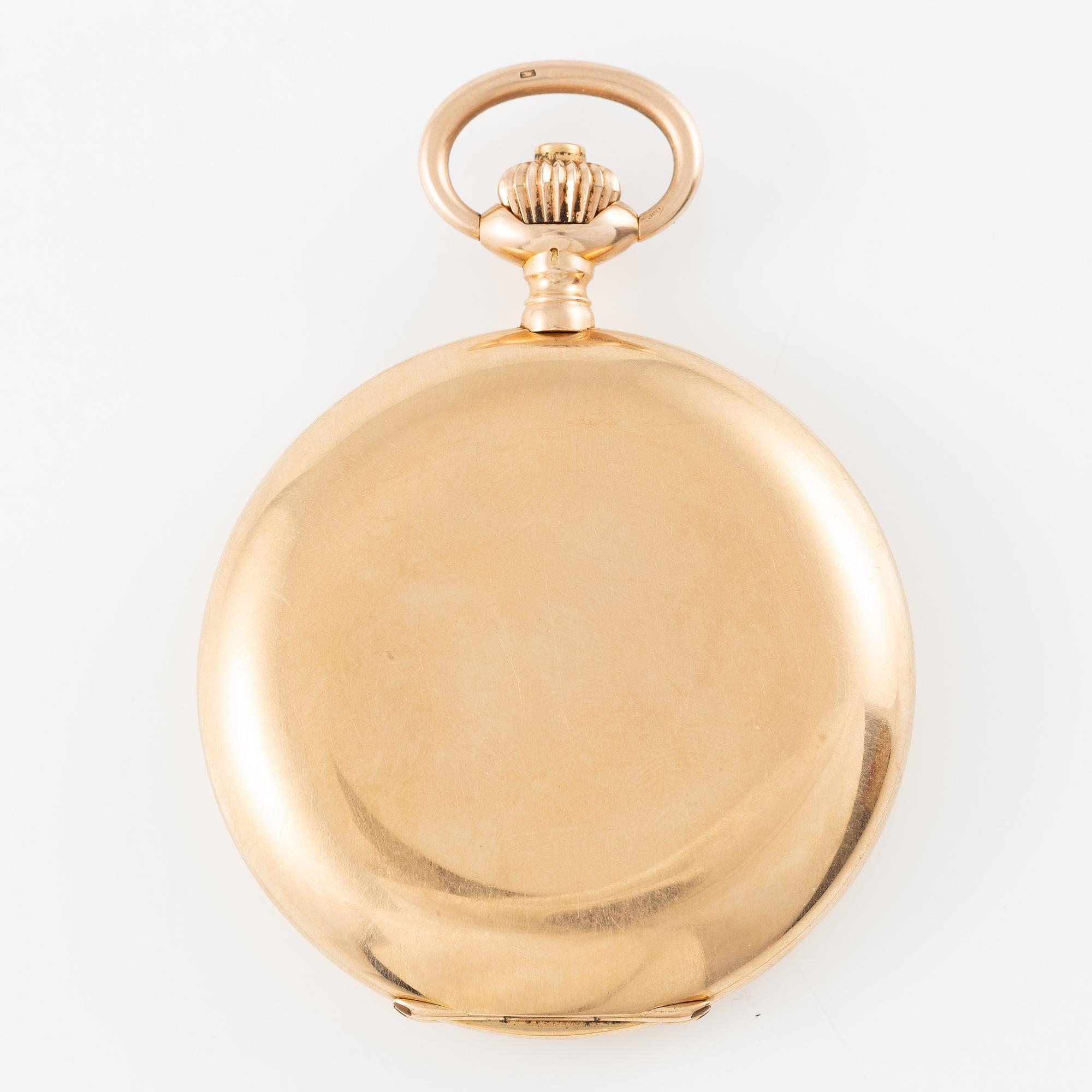 IWC, pocket watch, hunter, 53 mm.