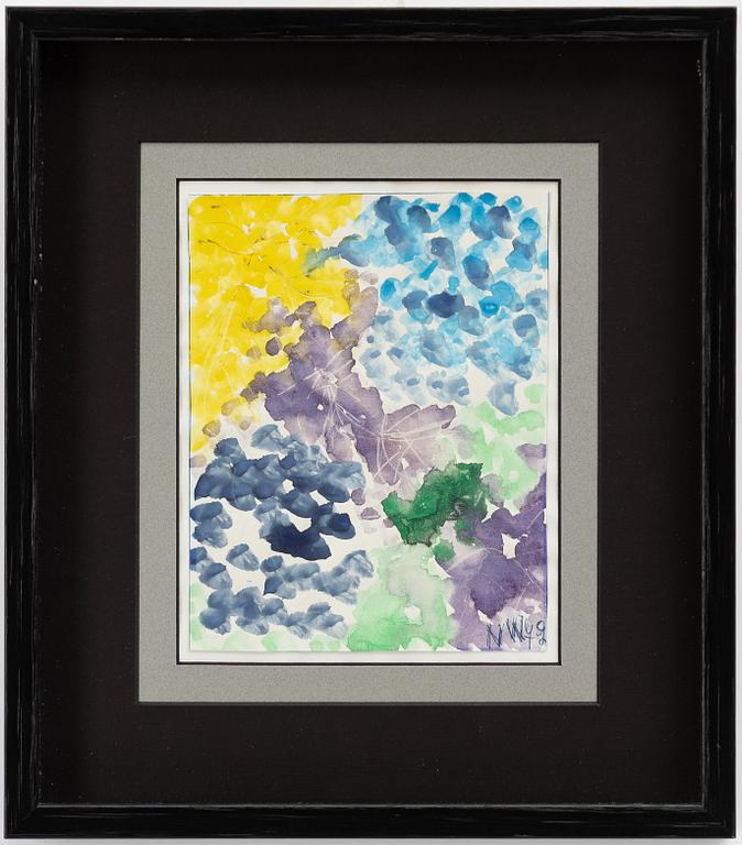 Nell Walden, Komposition i lila och gult.