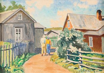 OSKARI PAATELA, oil on wood, signed and dated 1932.