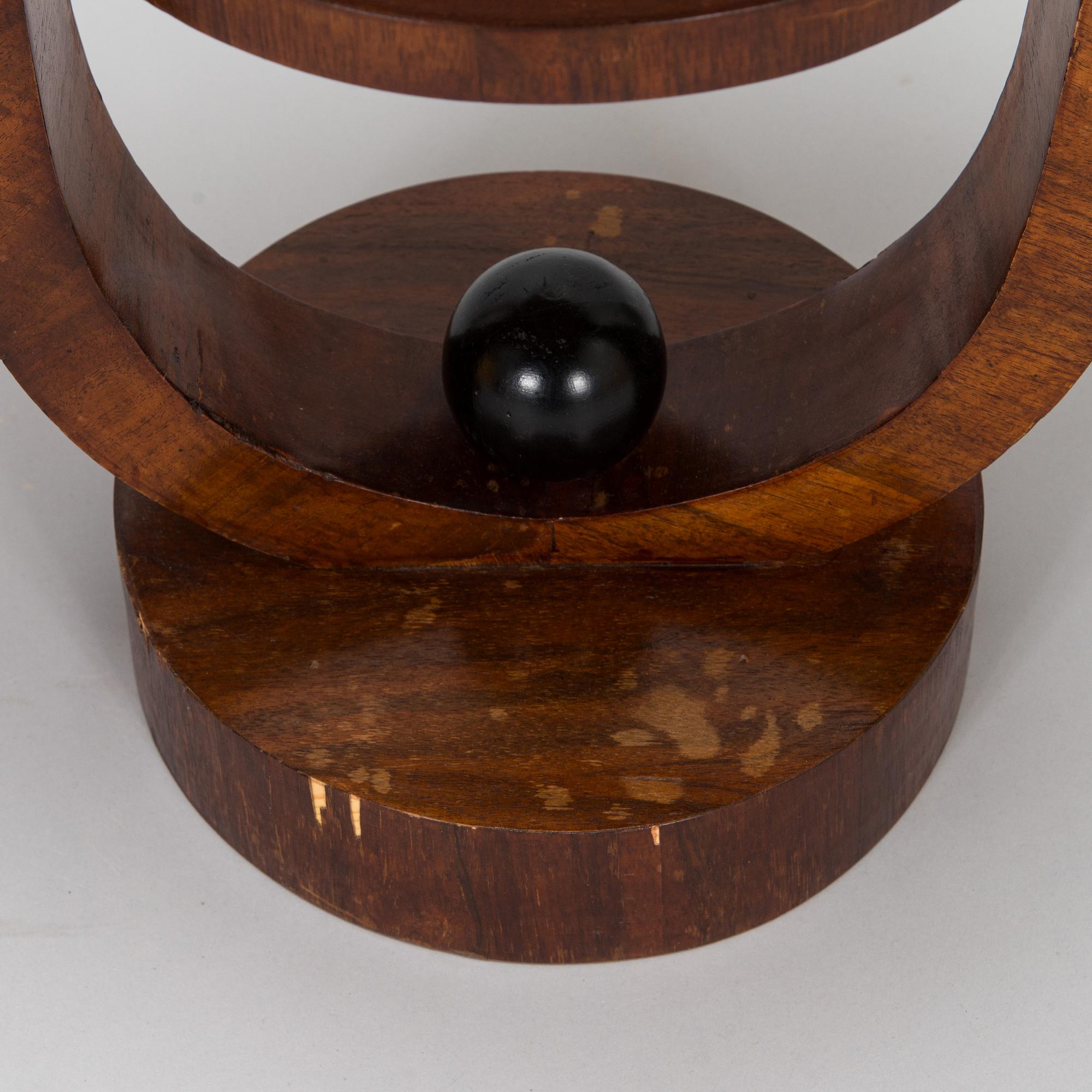 A pair of Art Deco style side tables/bedside tables, modern production.