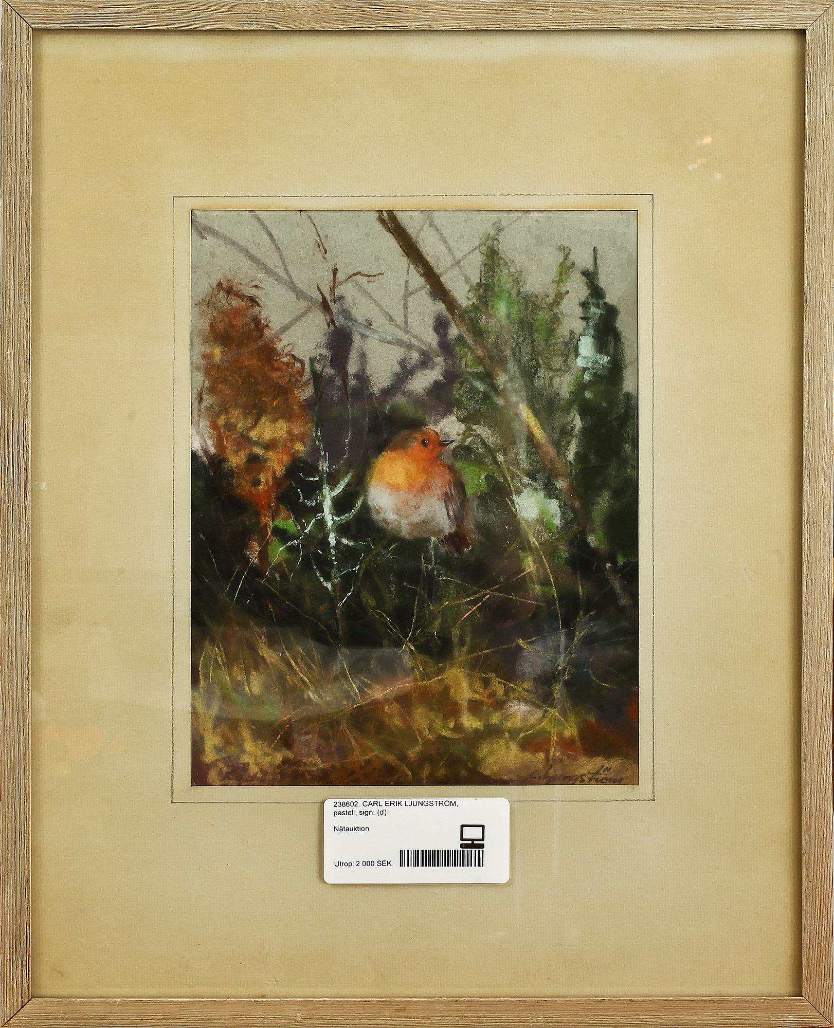 CARL ERIK LJUNGSTRÖM, pastell, sign.