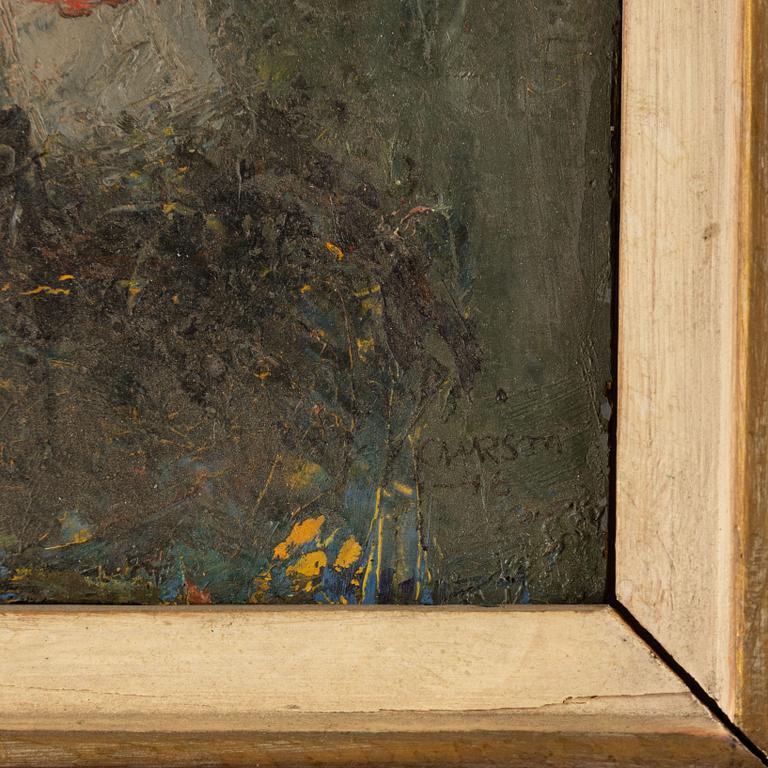 Christer Strömholm, oil on panel, signed and dated -46.