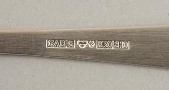 BESTICKDELAR, 36 delar, silver, "Rosenholm", GAB.