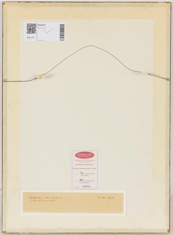 Sigrid Hjertén, Sittande modell.