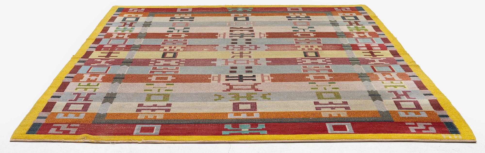 Agda Österberg, a knotted pile carpet, c. 354 x 245 cm, signed AÖ.