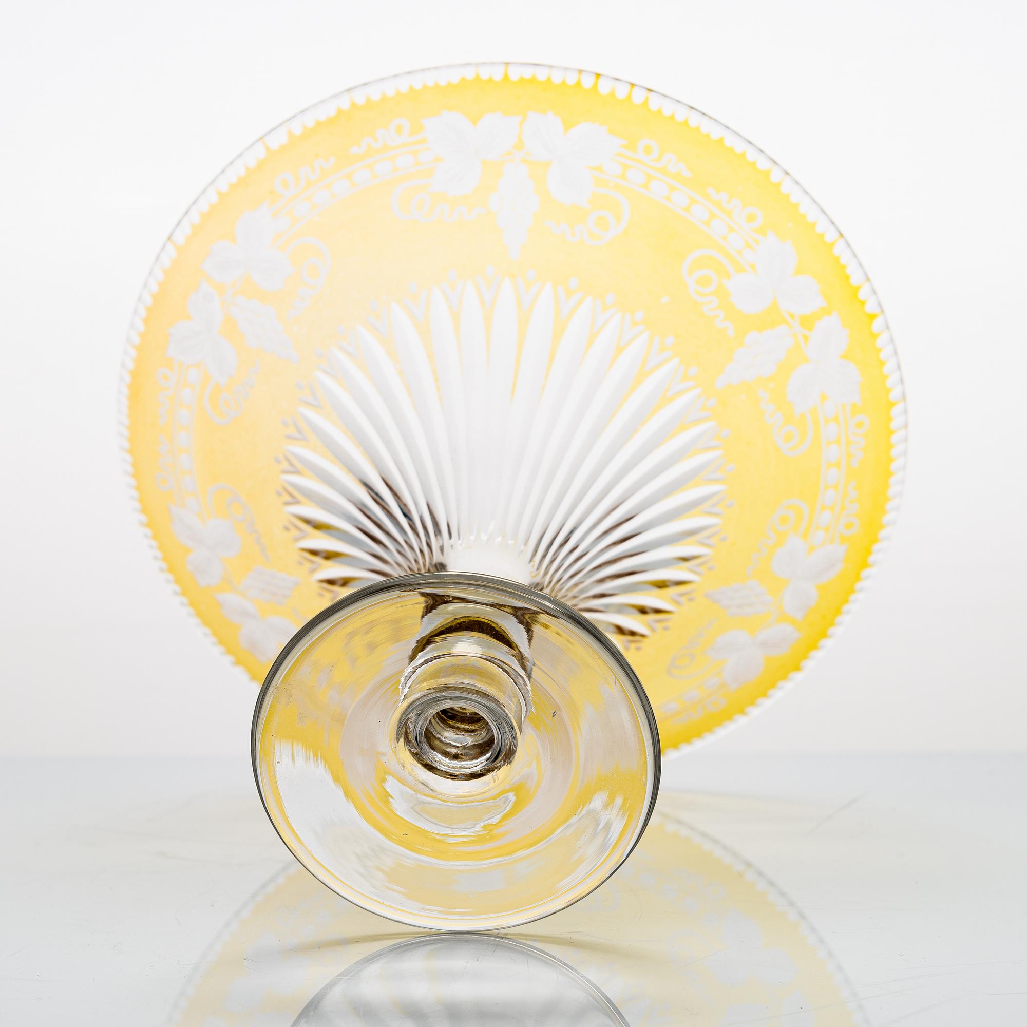 Eric O. W. Ehrström, a mid 1920's pedestal bowl for Karhulan Lasitehdas.