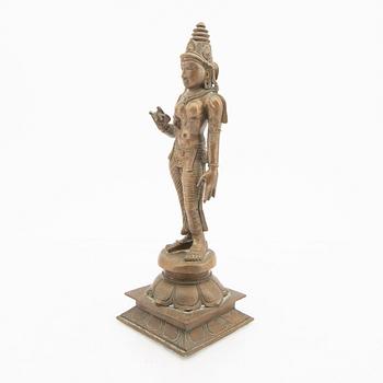 Figuriner 2 st Indien/Tibet 1900-tal brons.