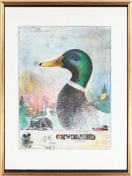 Bengt Landin · BENGT LANDIN, färglitografi, signerad och numrerad 214/250.