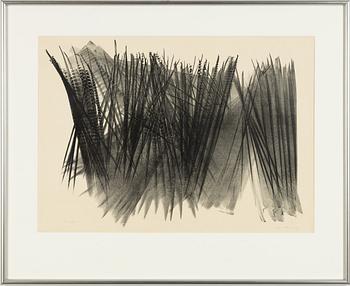 Hans Hartung, litografi, signerad Hans Hartung.